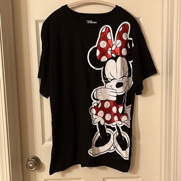 Disney Minnie Mouse Black Short Sleeve T-Shirt - Picture 1 of 4